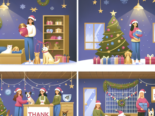 Sisters Brighten Holiday Season with Donations for Cats and Dogs