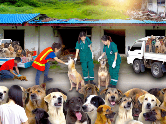 Over 80 Dogs Rescued from Abandoned House in Doncaster